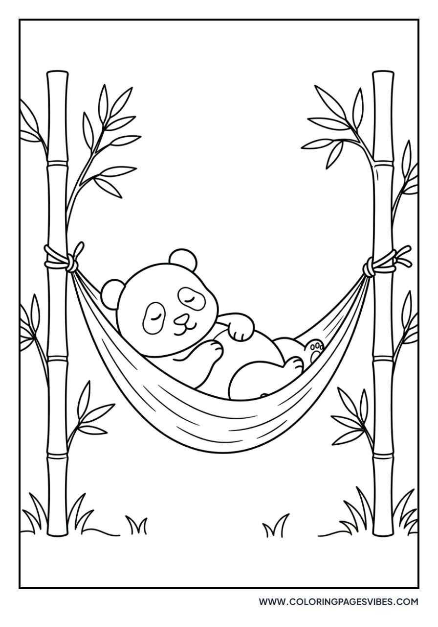 Panda in a Hammock