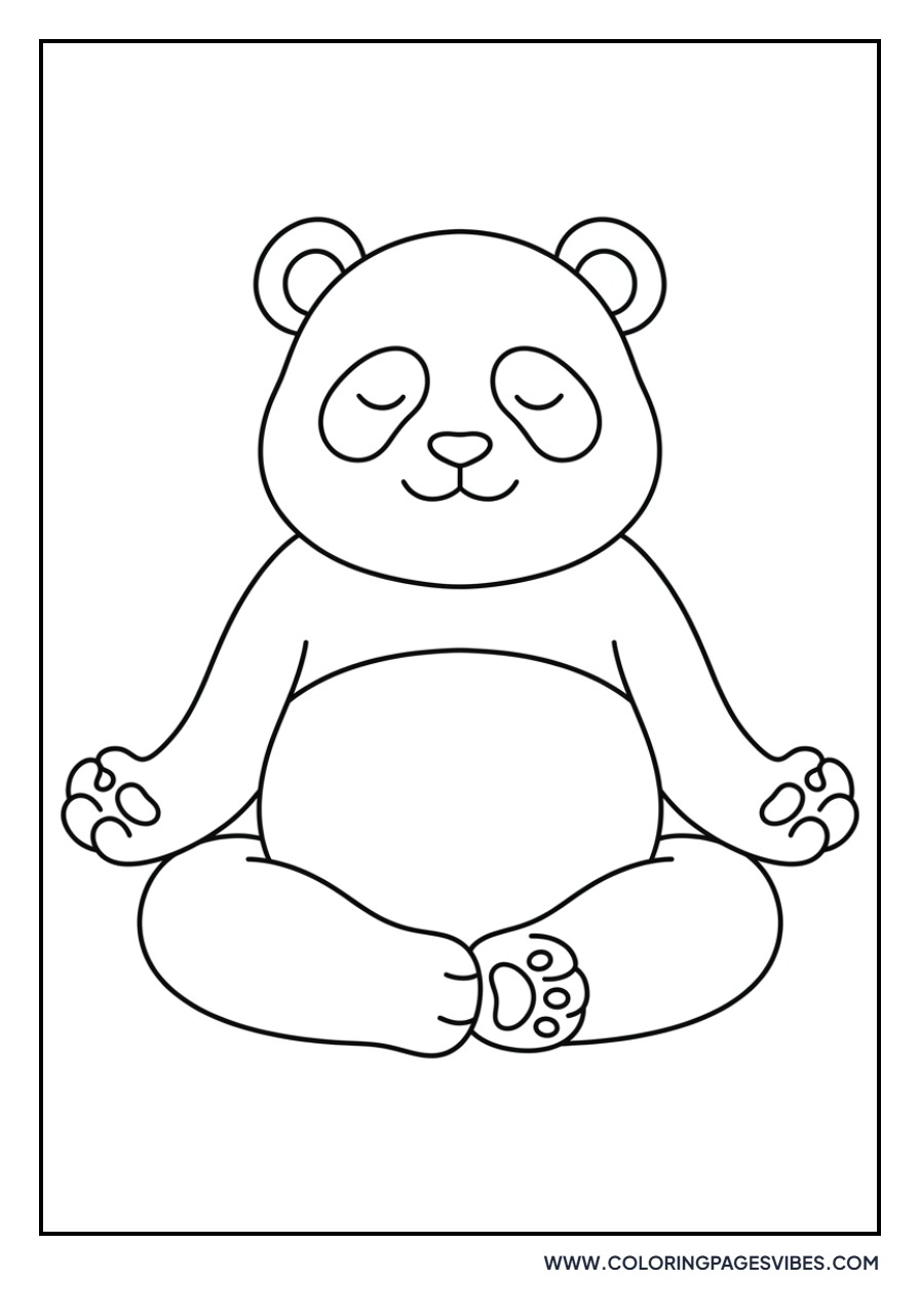 Panda Meditating