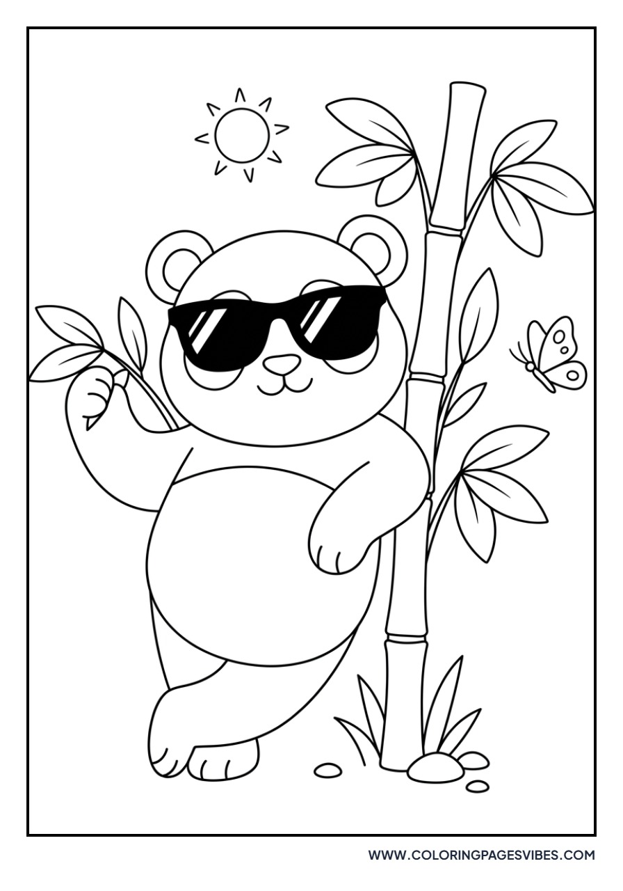 Panda Wearing Sunglasses