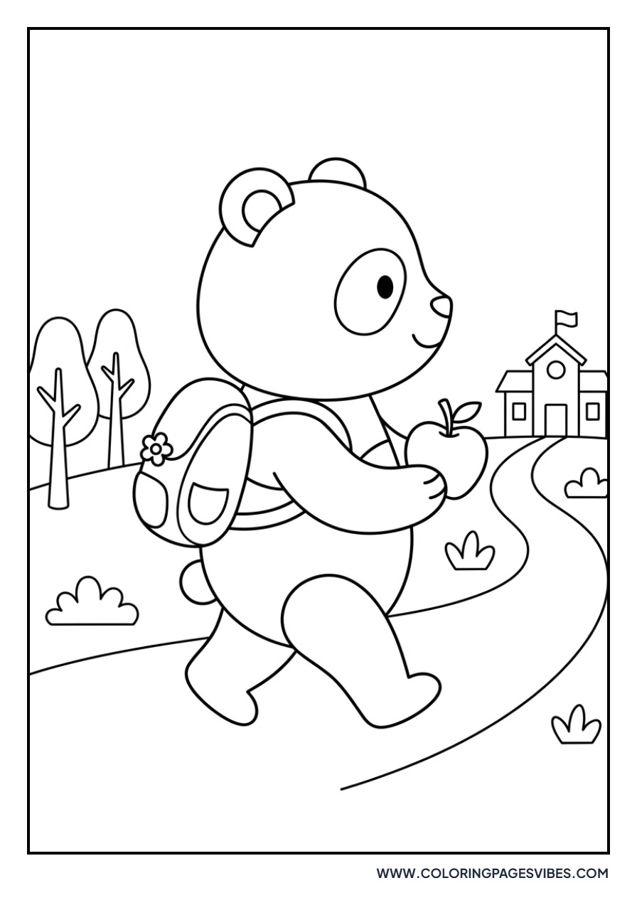 Panda with a Backpack