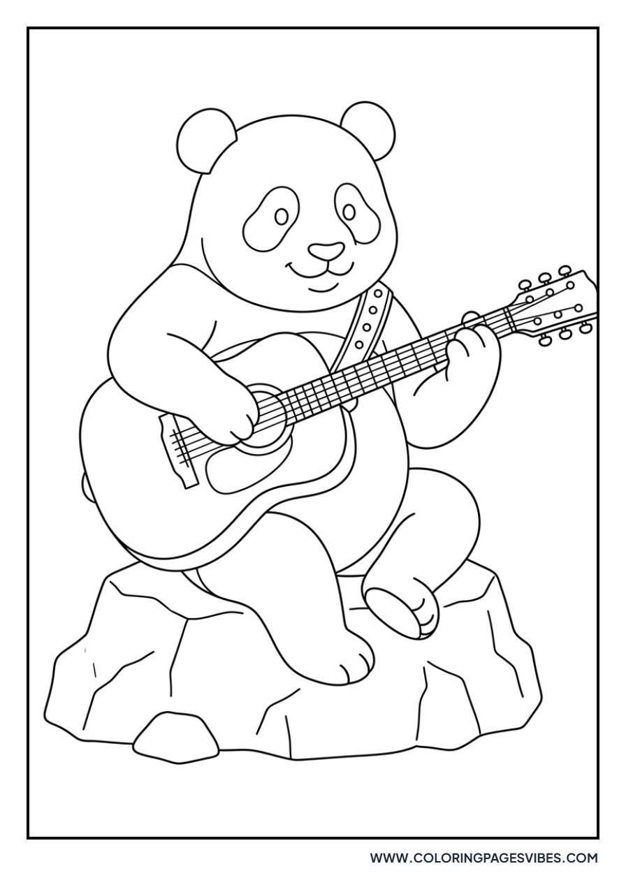 Panda with a Guitar