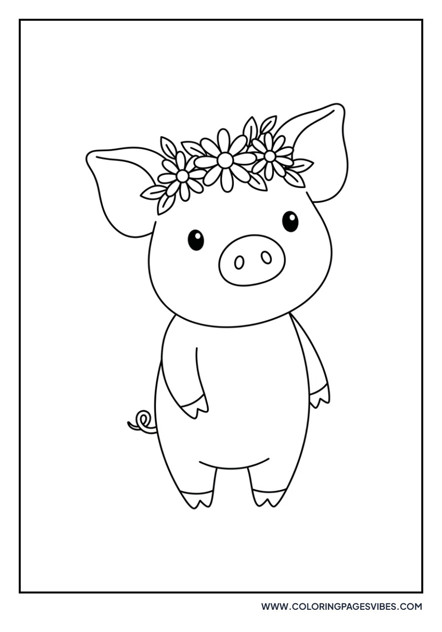 Kawaii Round Pig