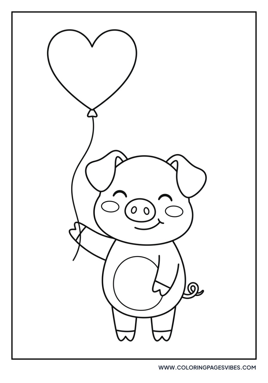 Pig Sleeping on a Cloud
