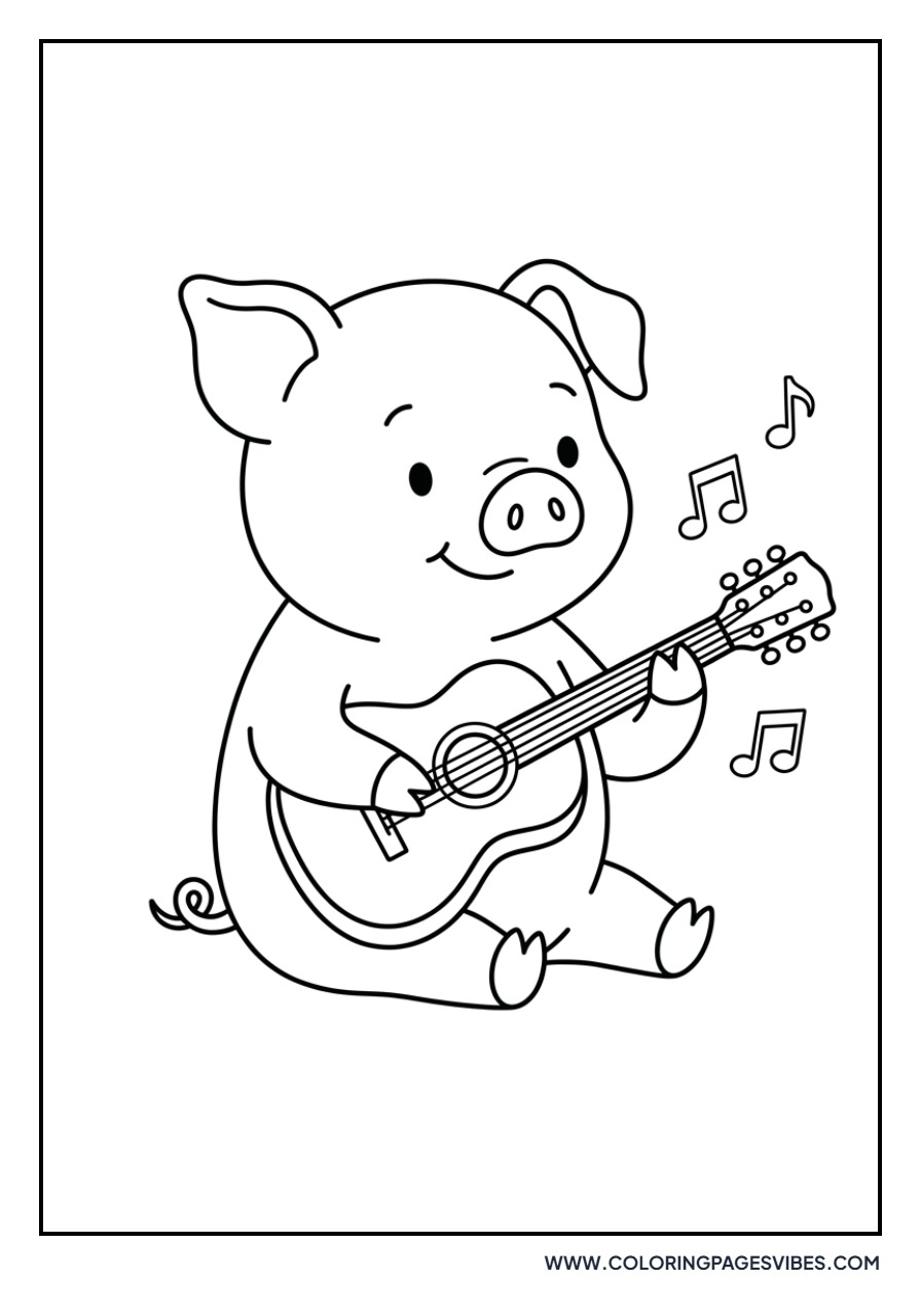 Pig under a Tree