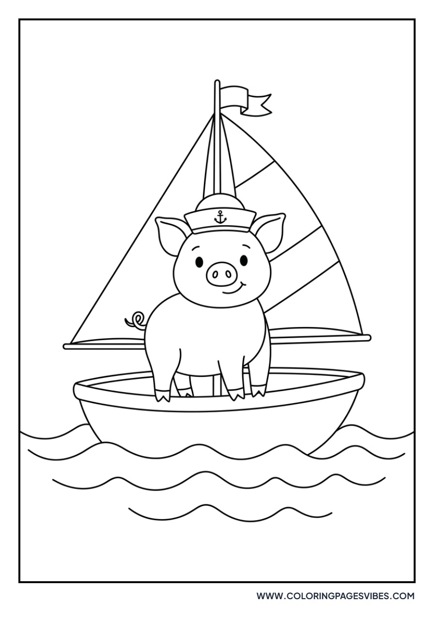 Pig with a Birthday Hat