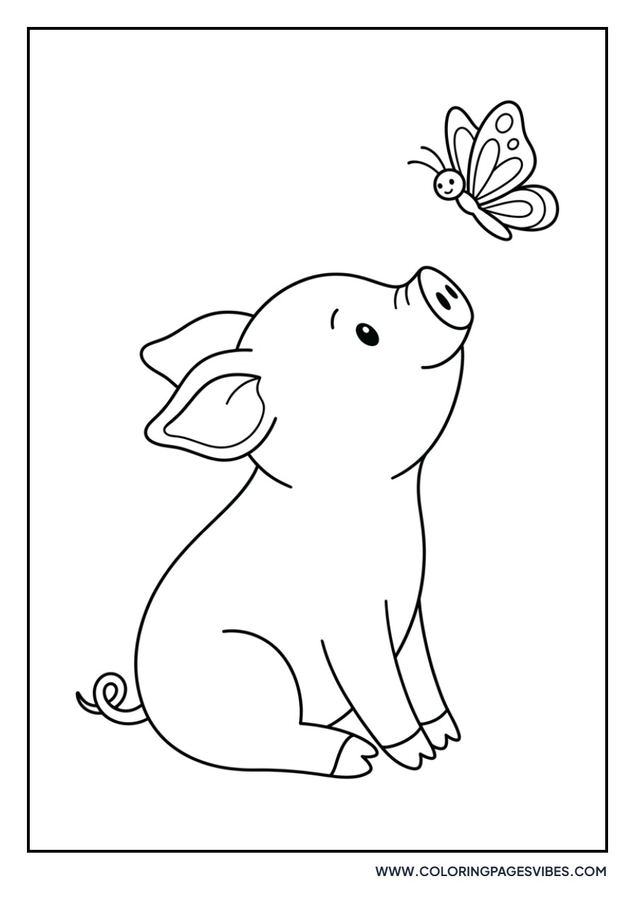 Pig with a Polka Dot Bow