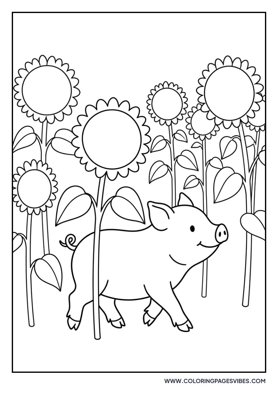 Piglet with a Ladybug