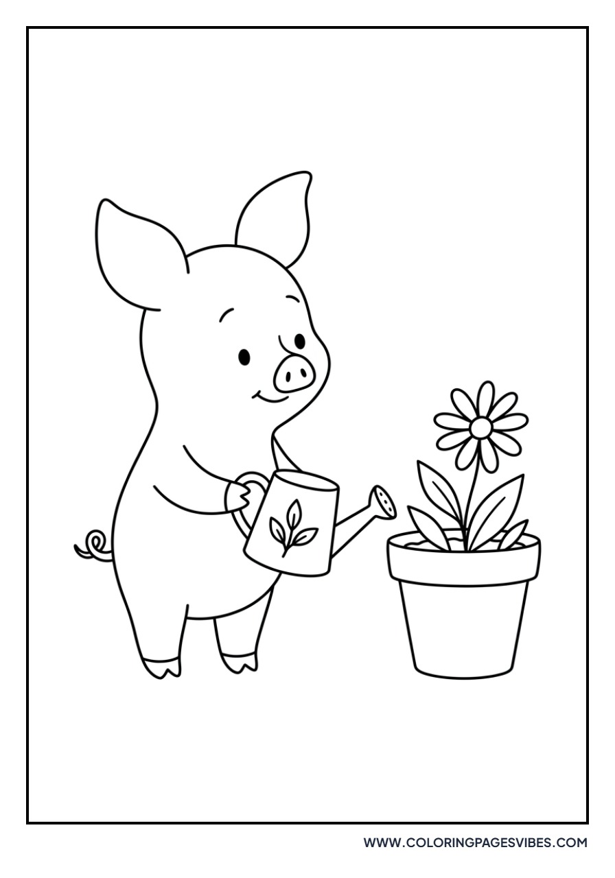 Piglet with a Lollipop