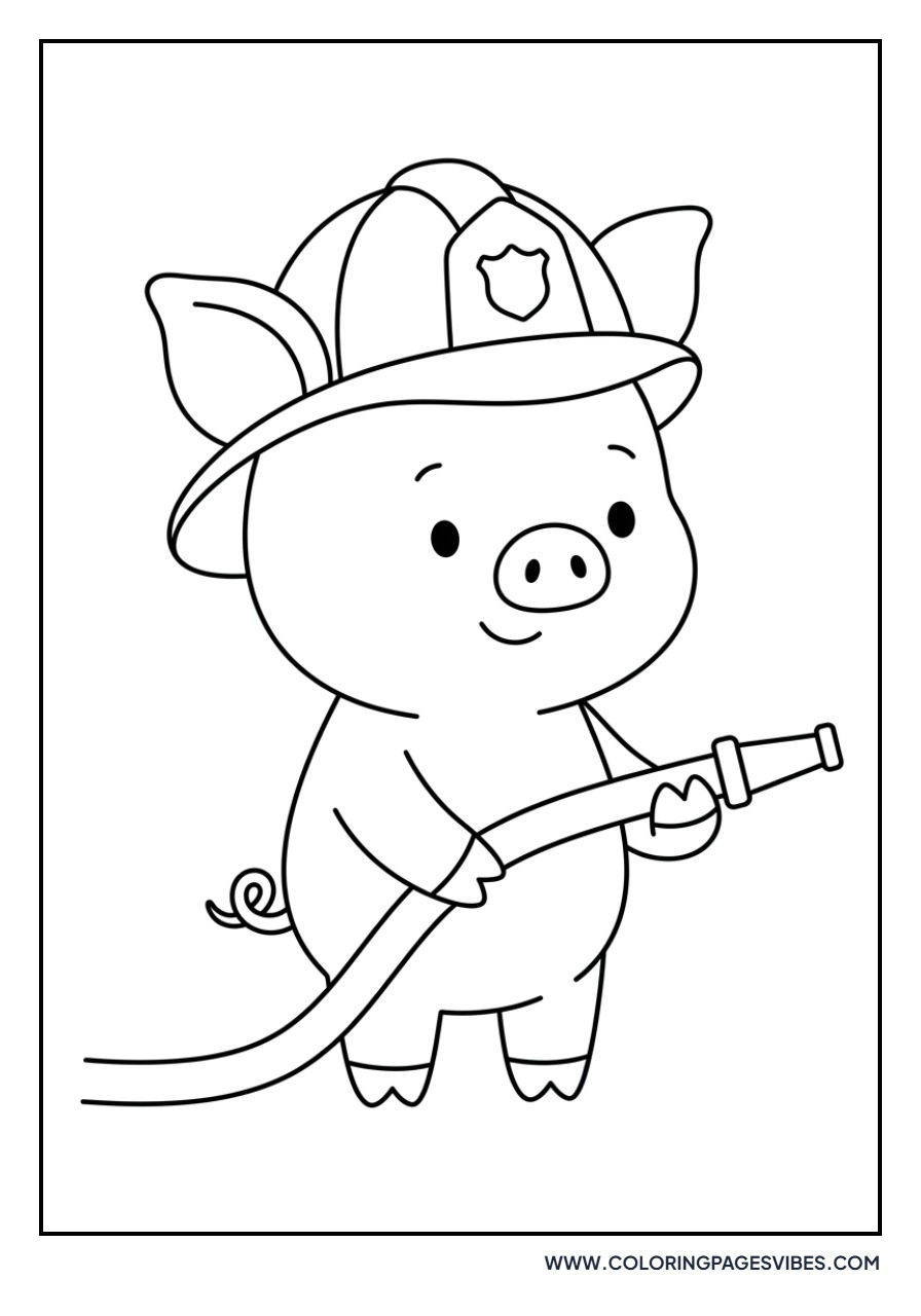 Piglet with a Pumpkin