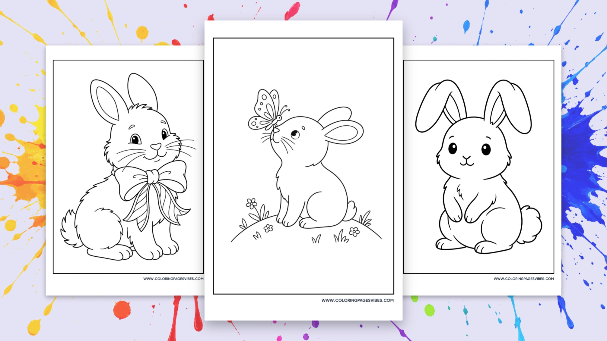 75+ Free Rabbit Coloring Pages (Printable PDF)