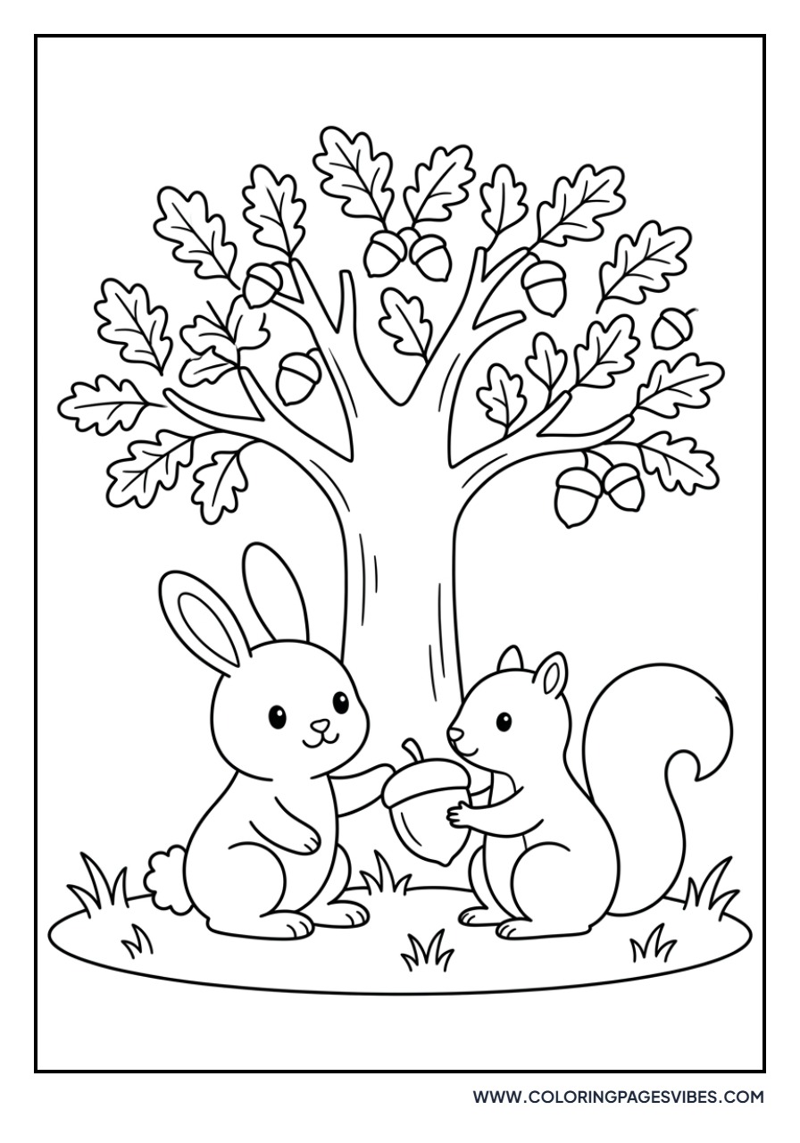 Rabbit and a Squirrel