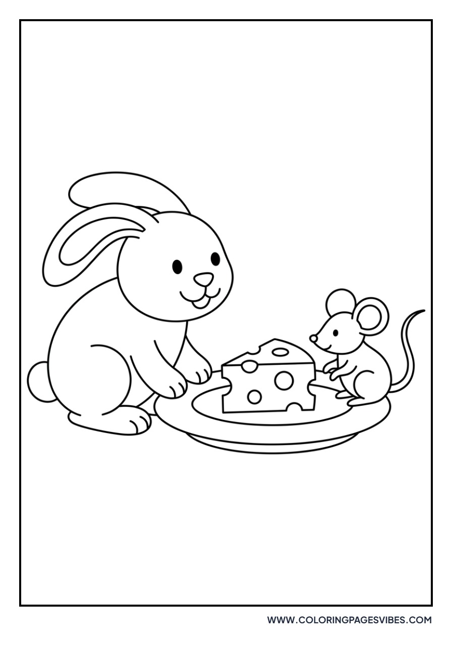 Rabbit and a Tiny Mouse
