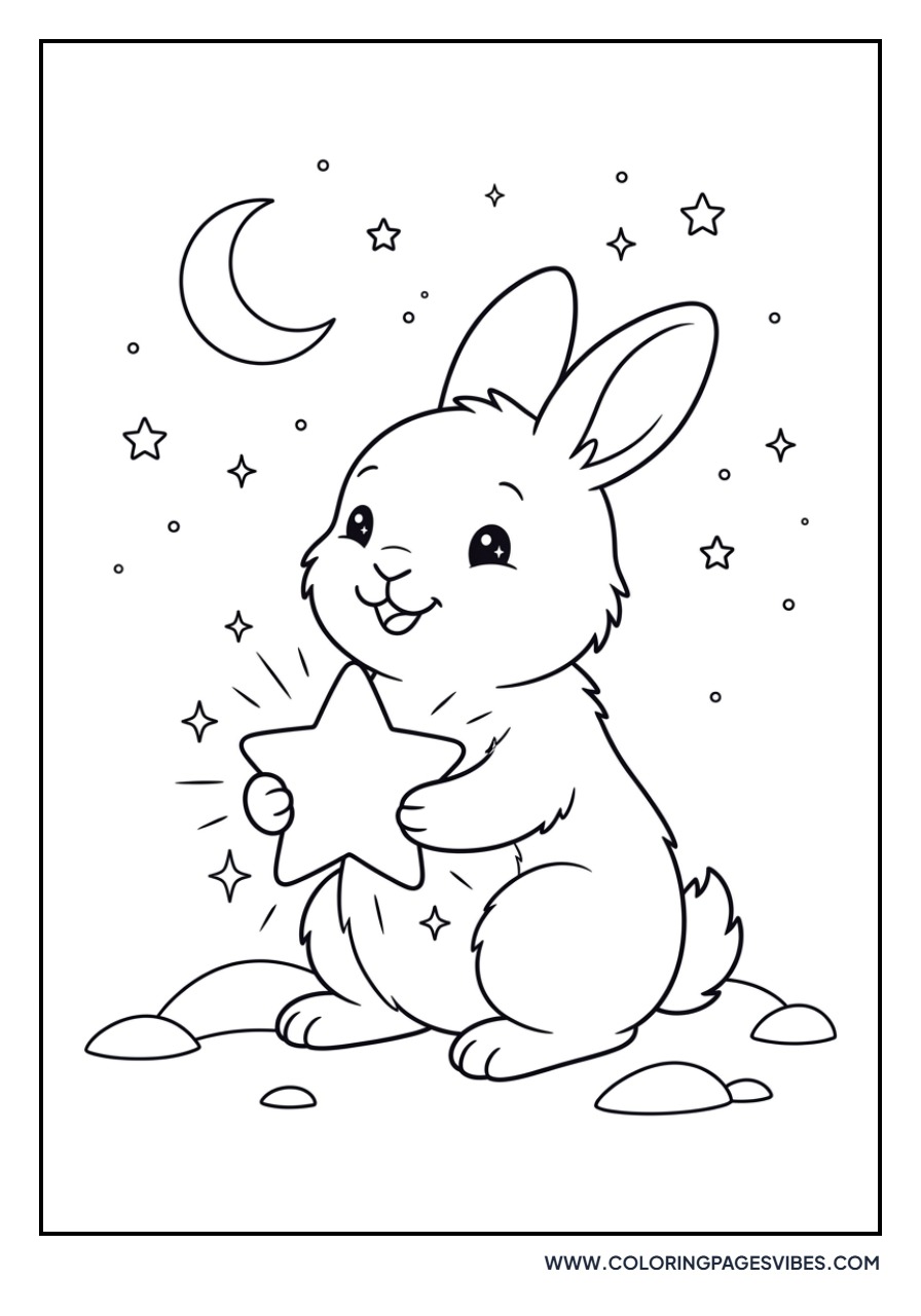 Rabbit Holding a Star