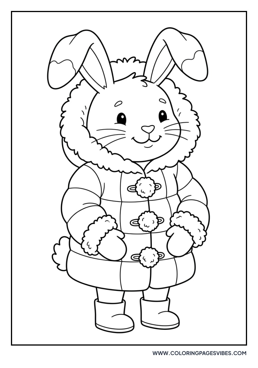 Rabbit in a Winter Coat