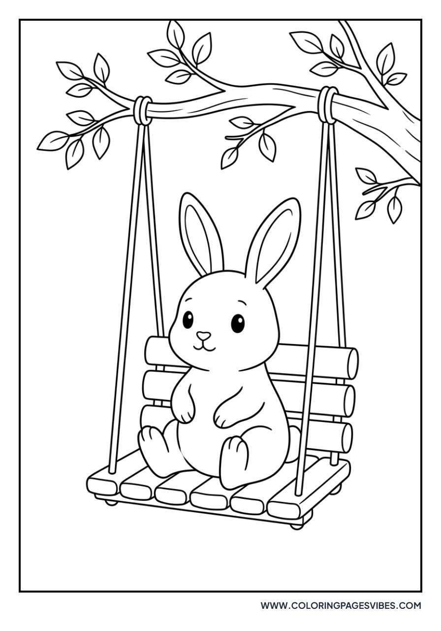 Rabbit on a Swing