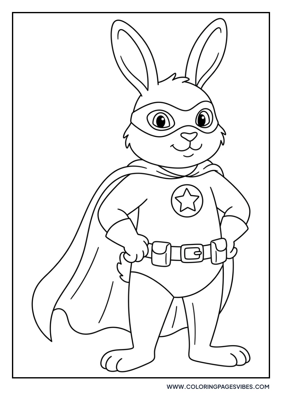Rabbit Wearing a Cape