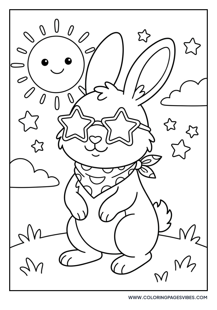 Rabbit Wearing Sunglasses
