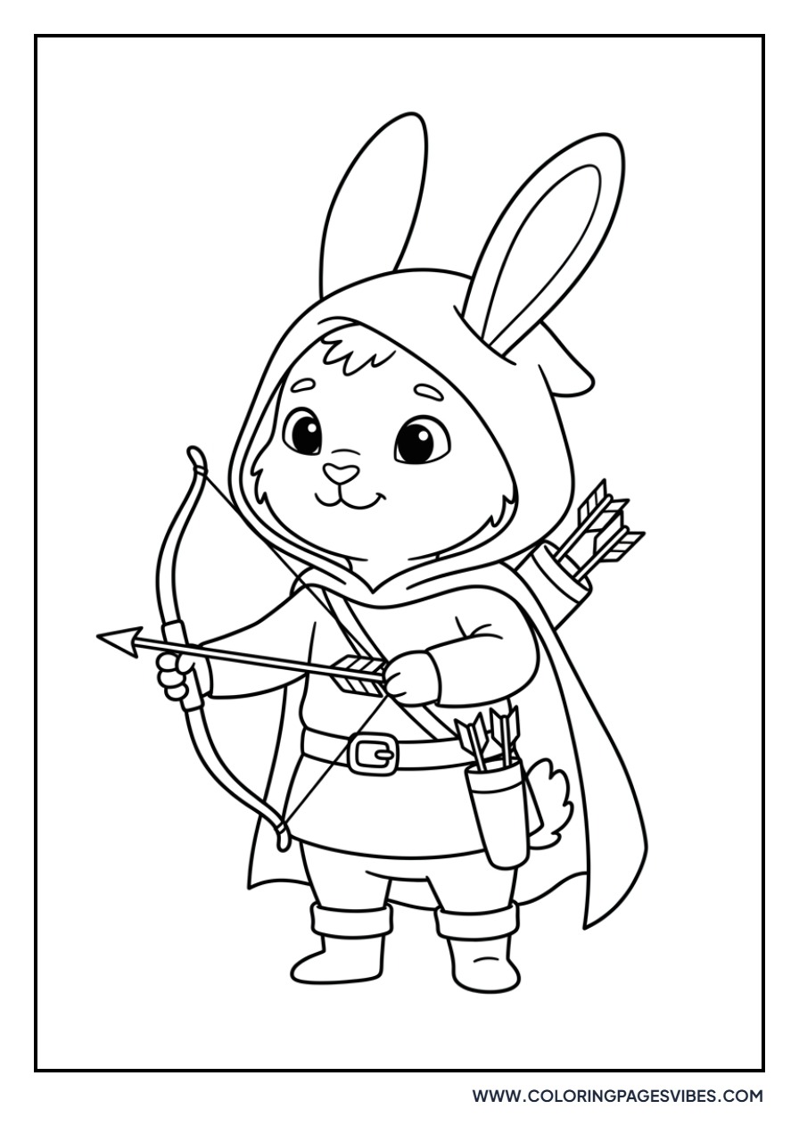 Rabbit with a Bow and Arrow