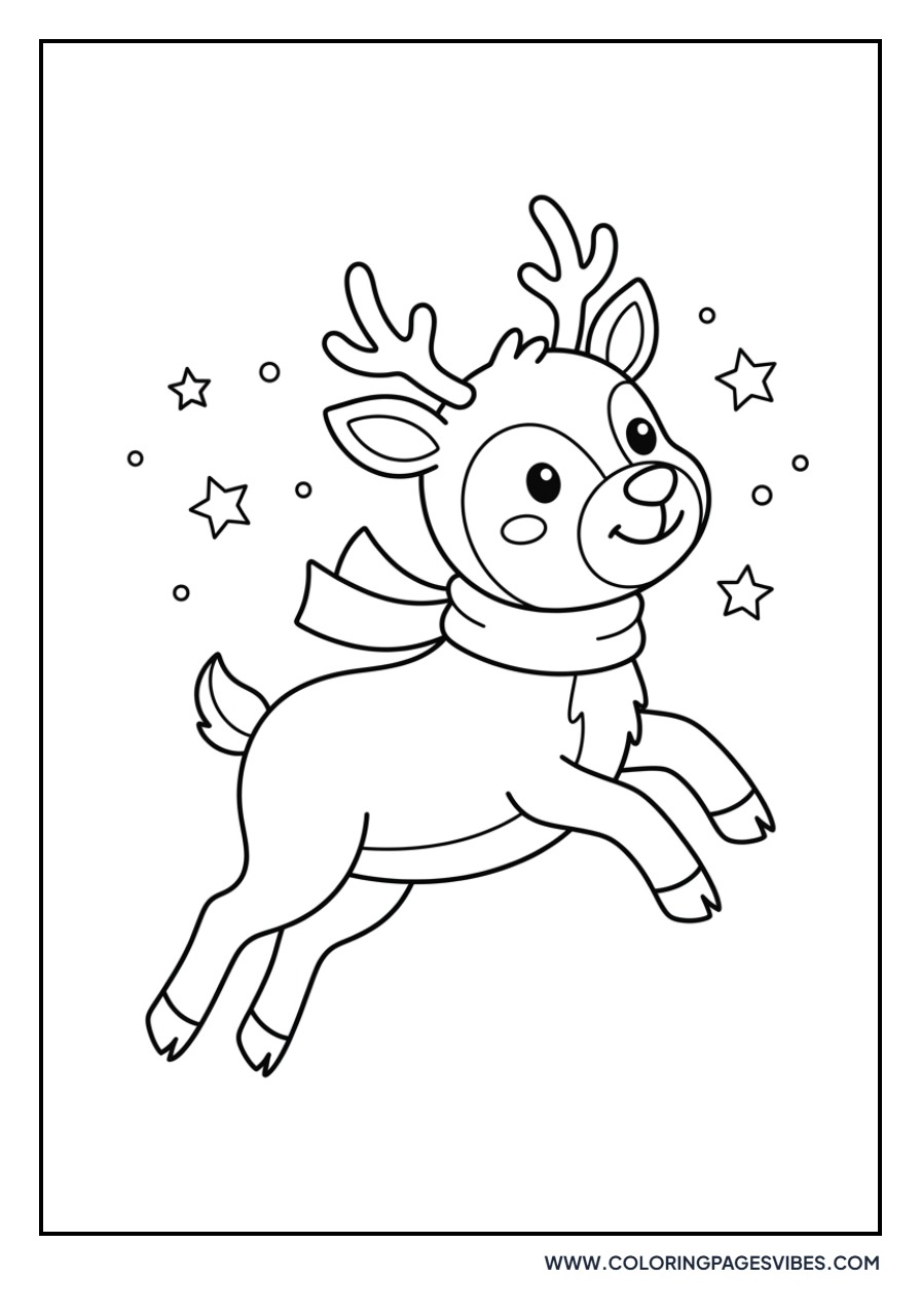 Jumping Joyful Reindeer