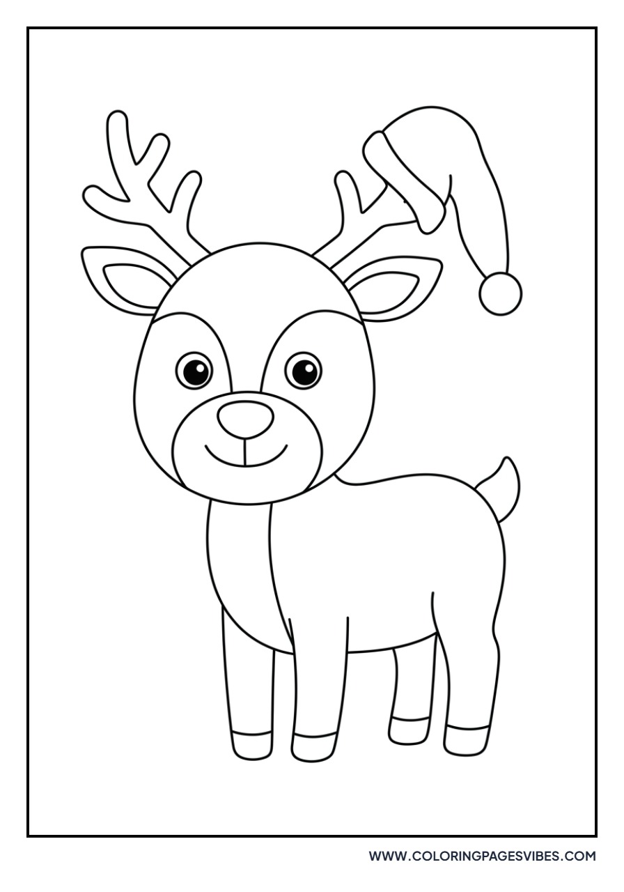 Reindeer and Santa's Hat