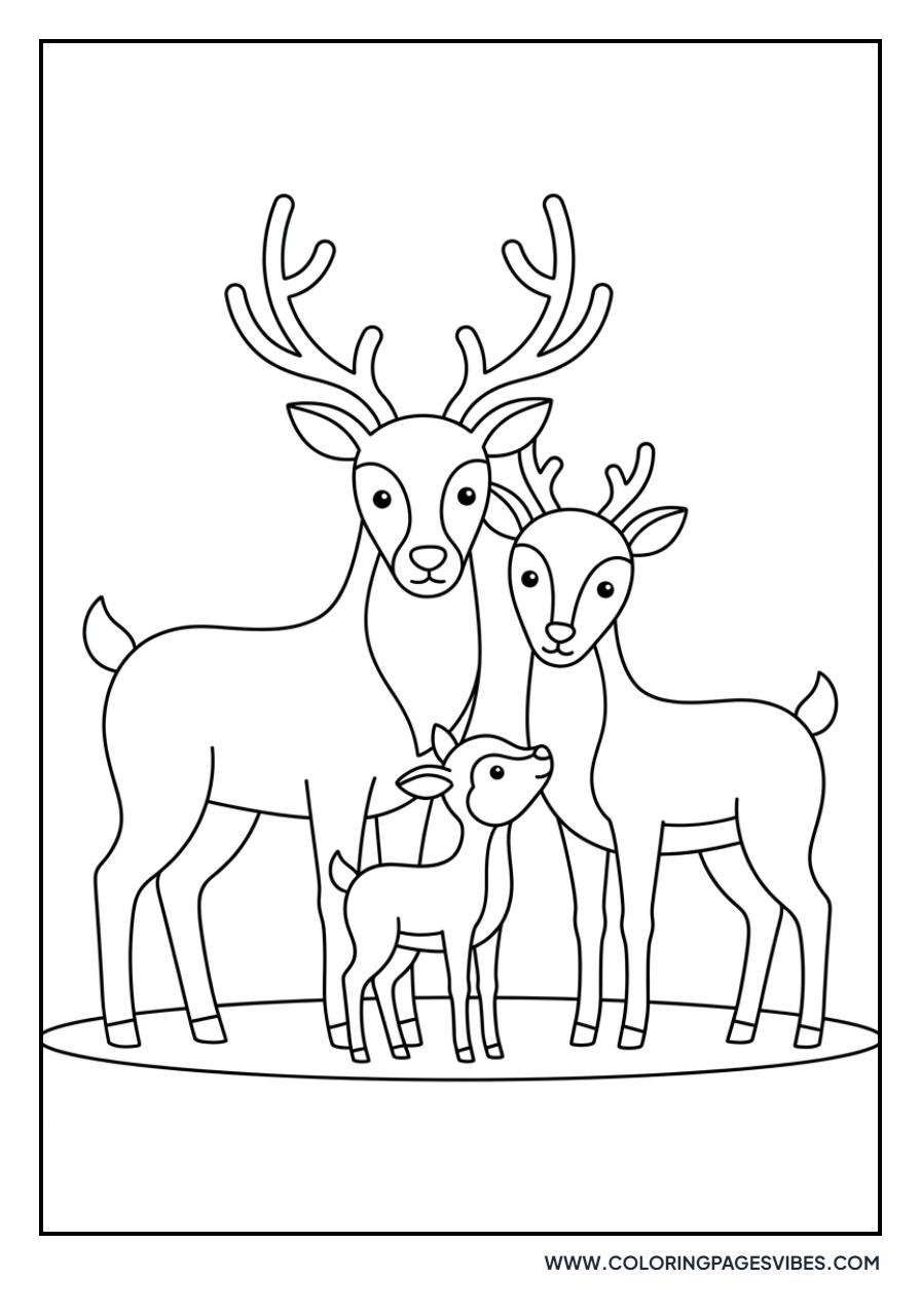 Reindeer Family Portrait