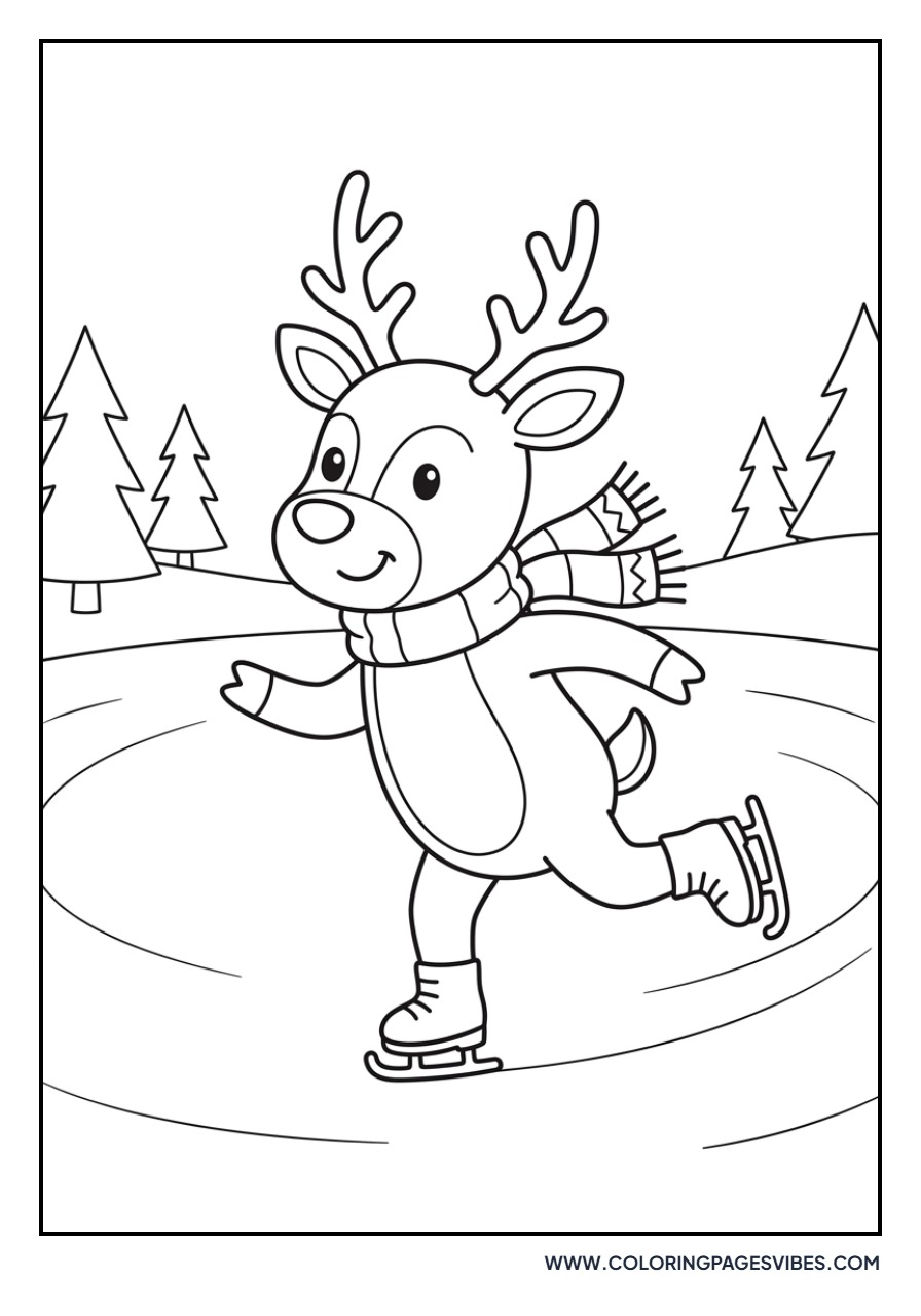 Reindeer Ice Skating