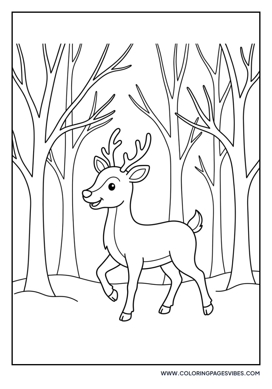 Reindeer in the Forest