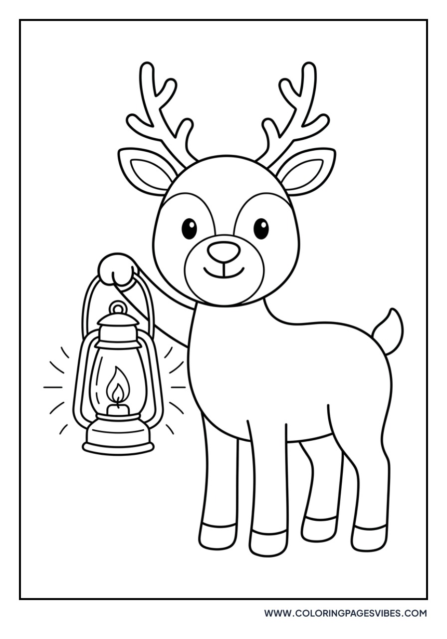 Reindeer with a Lantern