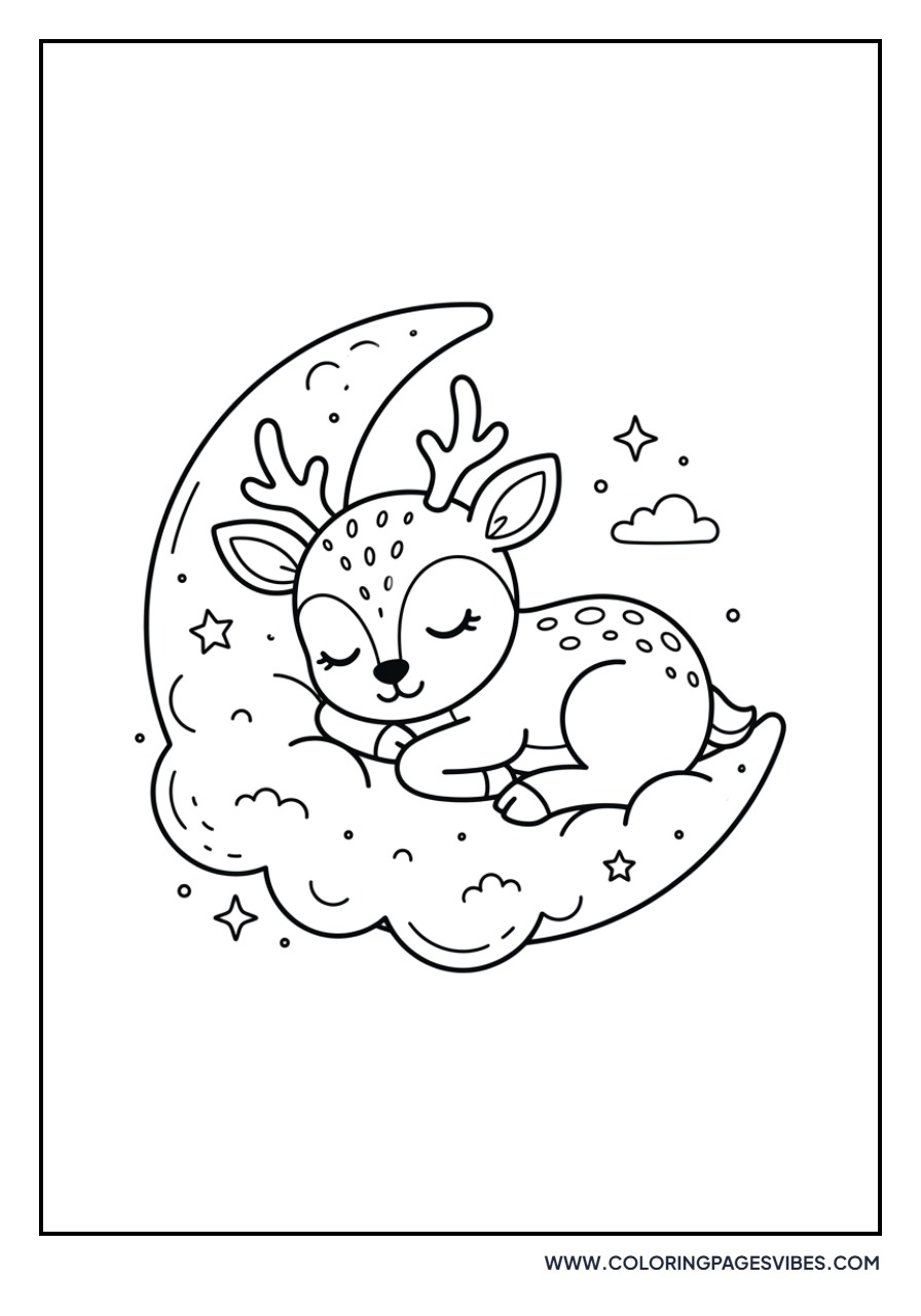 Sleeping Baby Reindeer