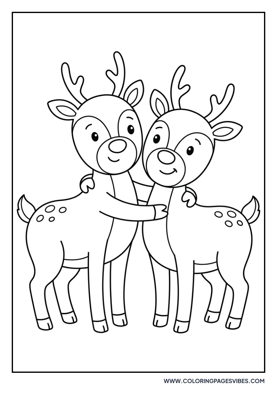 Two Reindeer Best Friends