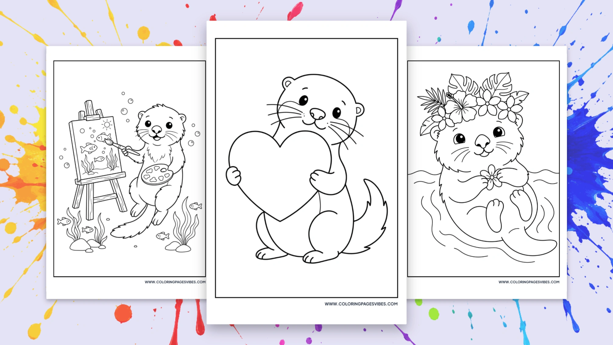 75 Free Printable Sea Otter Coloring Pages (PDF)