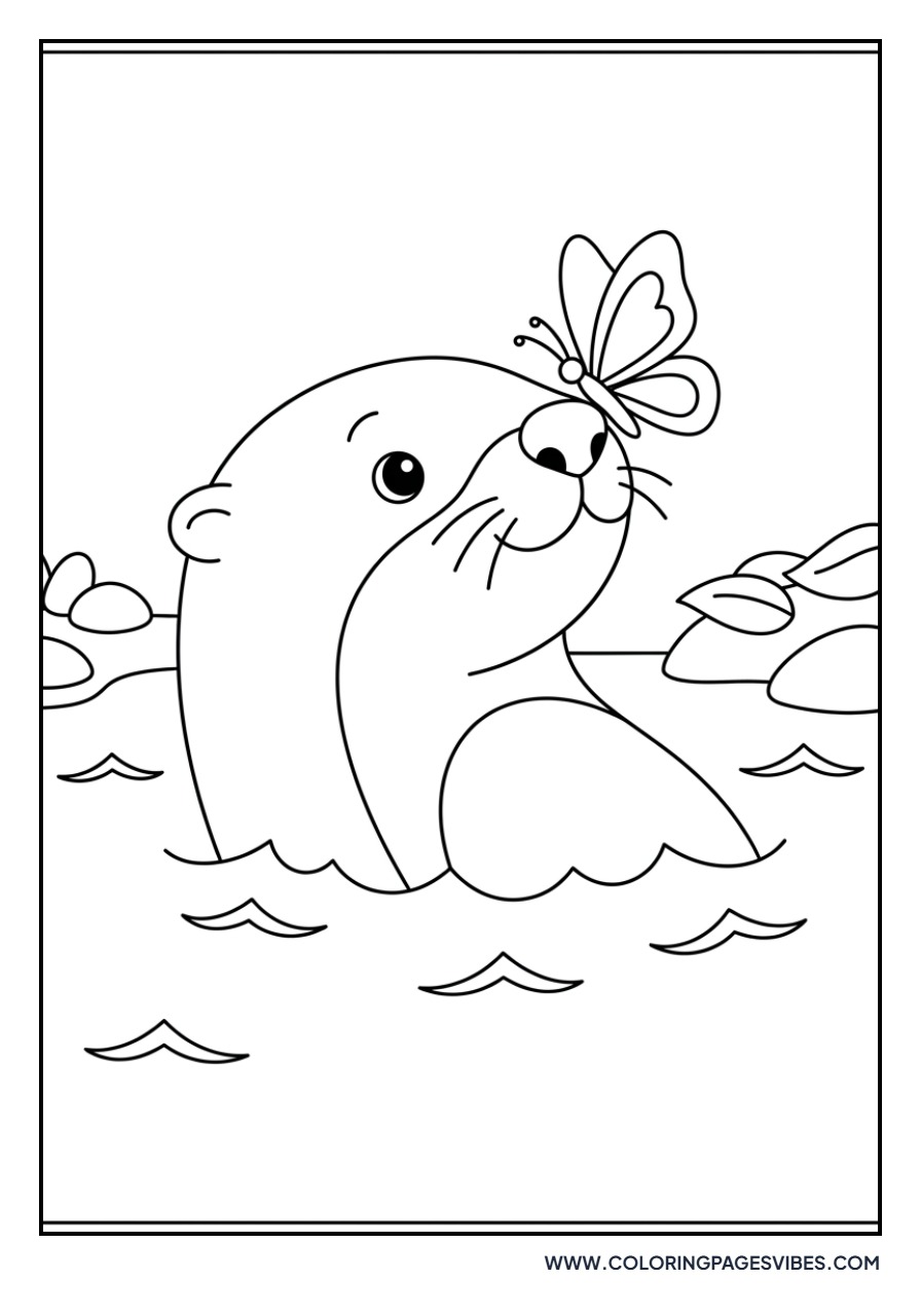 Otter and Butterfly