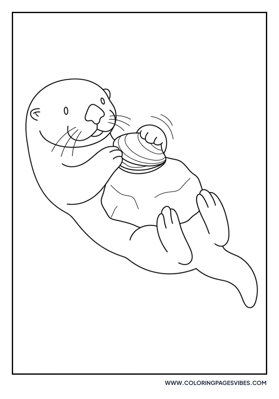 Otter and Clam Shell
