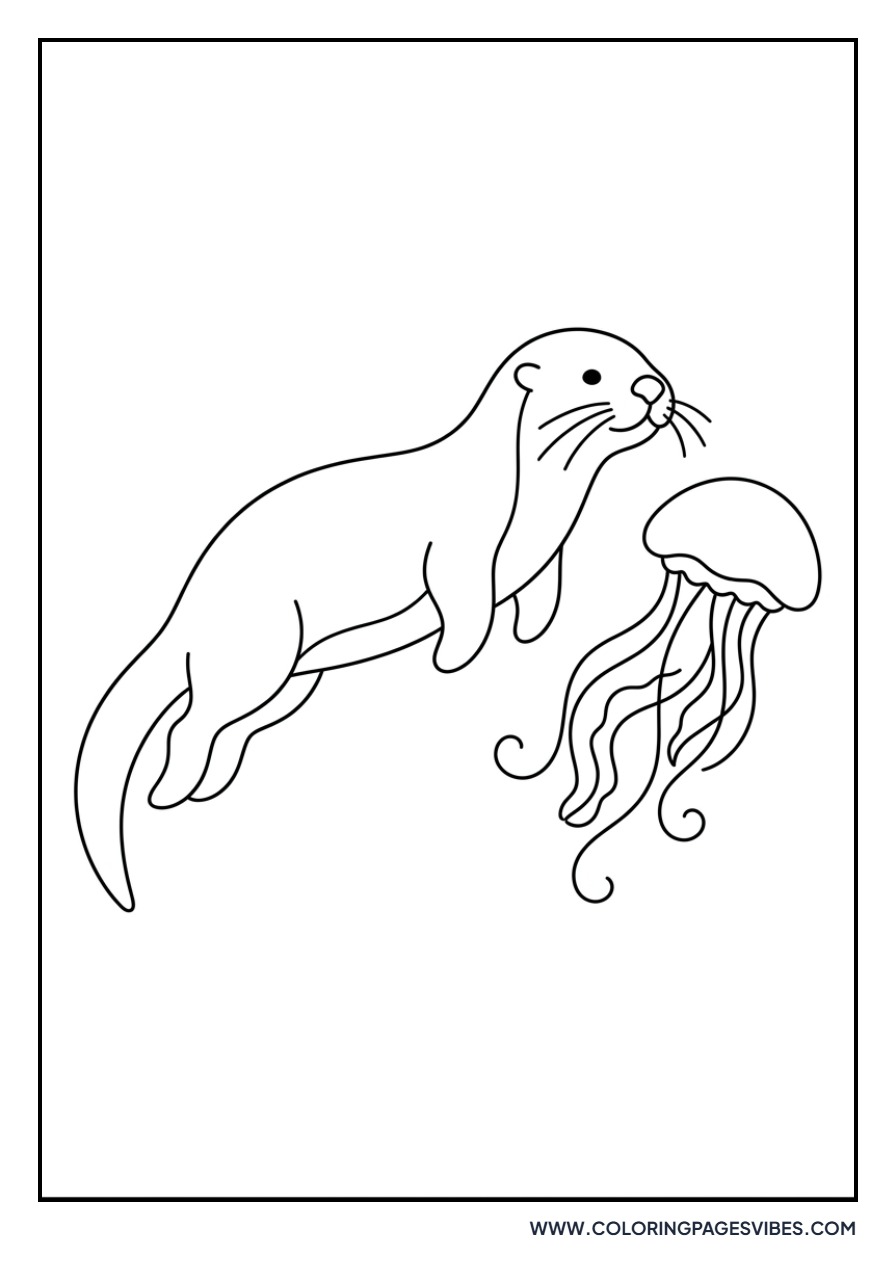 Otter and Jellyfish