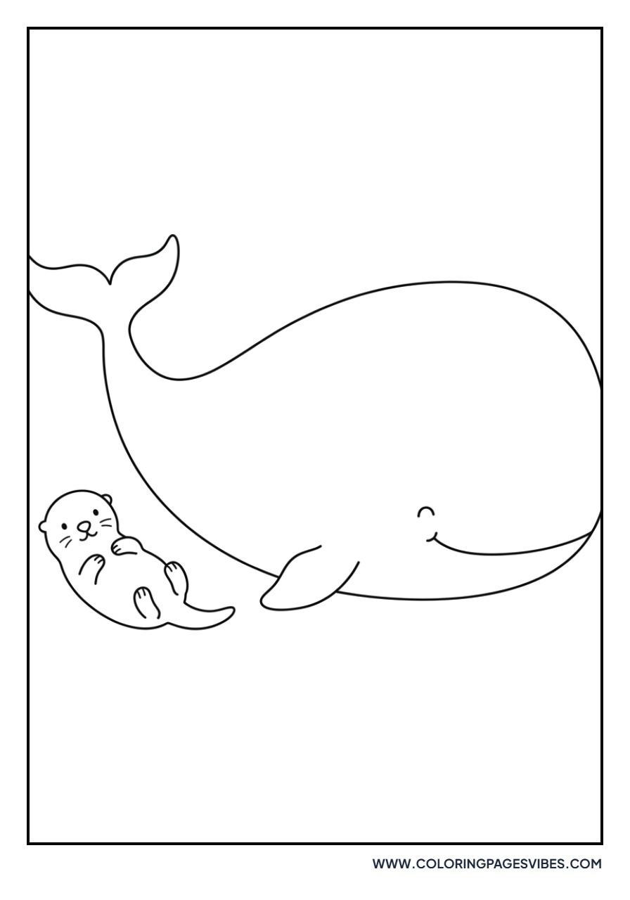 Otter and Whale Friend