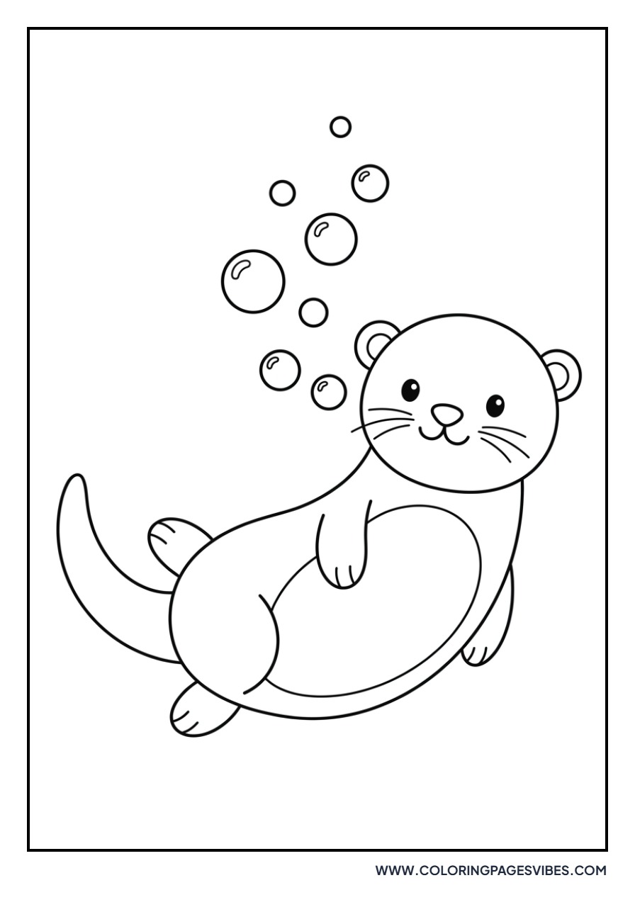 Otter Blowing Bubbles