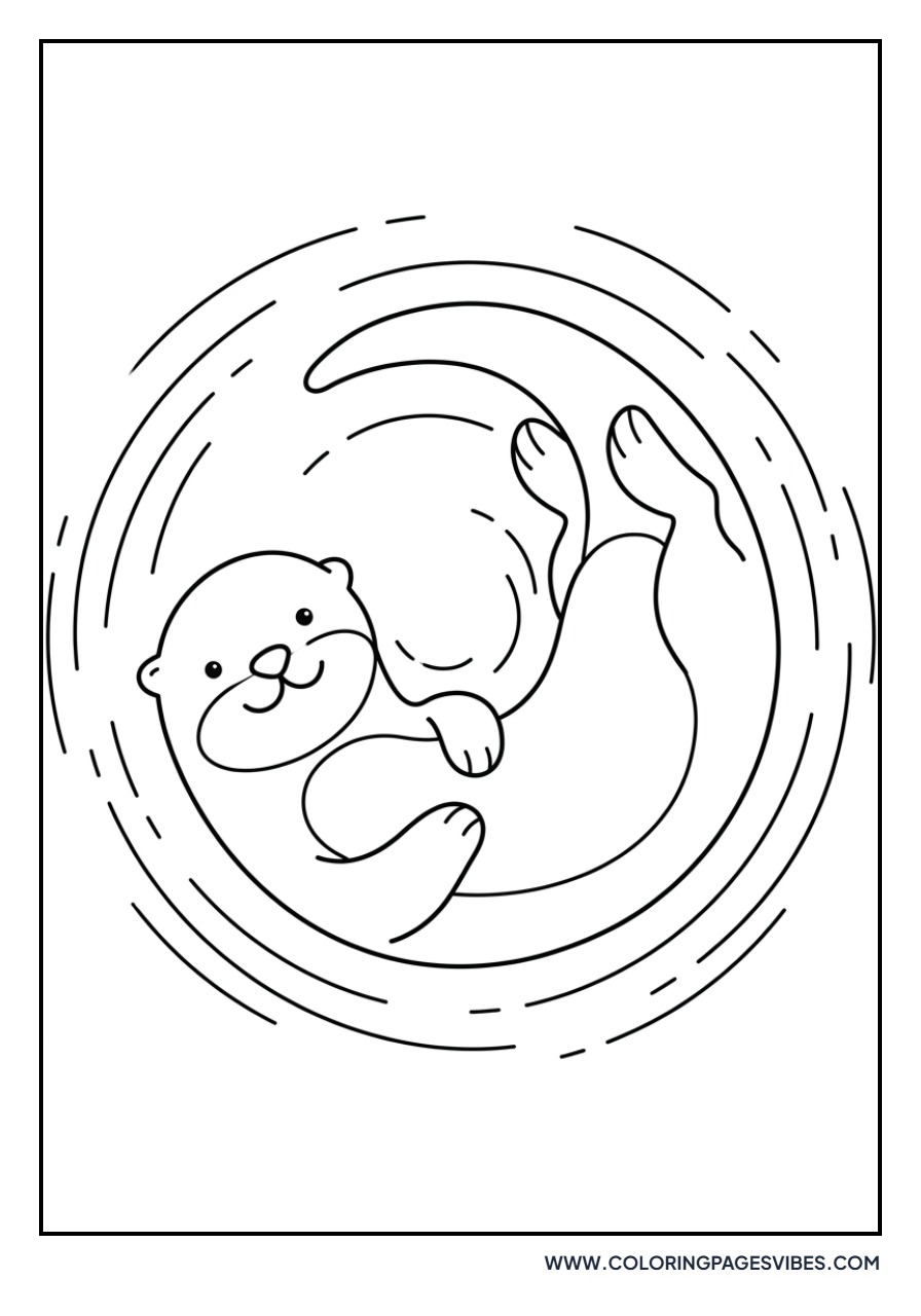 Otter Doing a Somersault