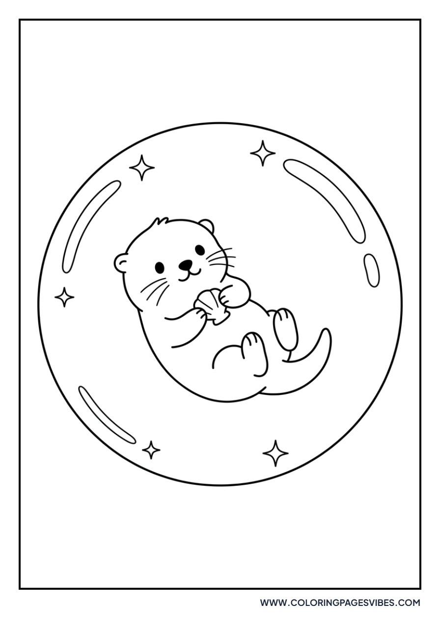 Otter in a Bubble