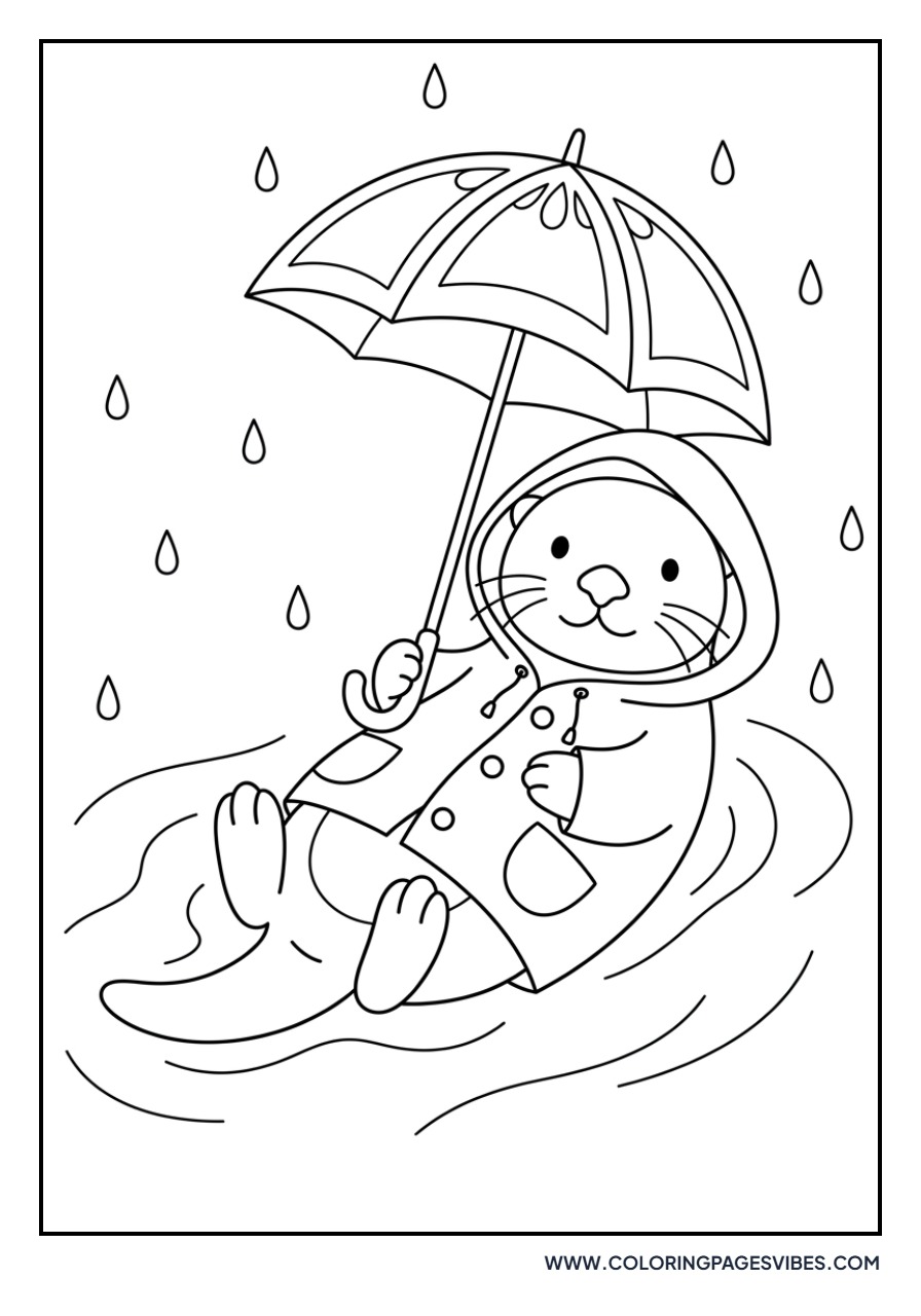 Otter in a Raincoat