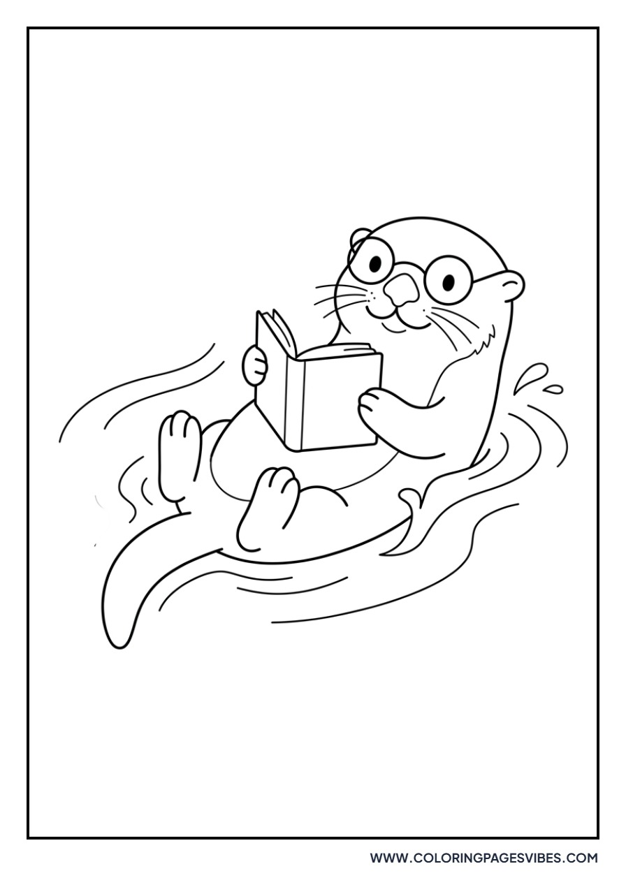 Otter Wearing Glasses
