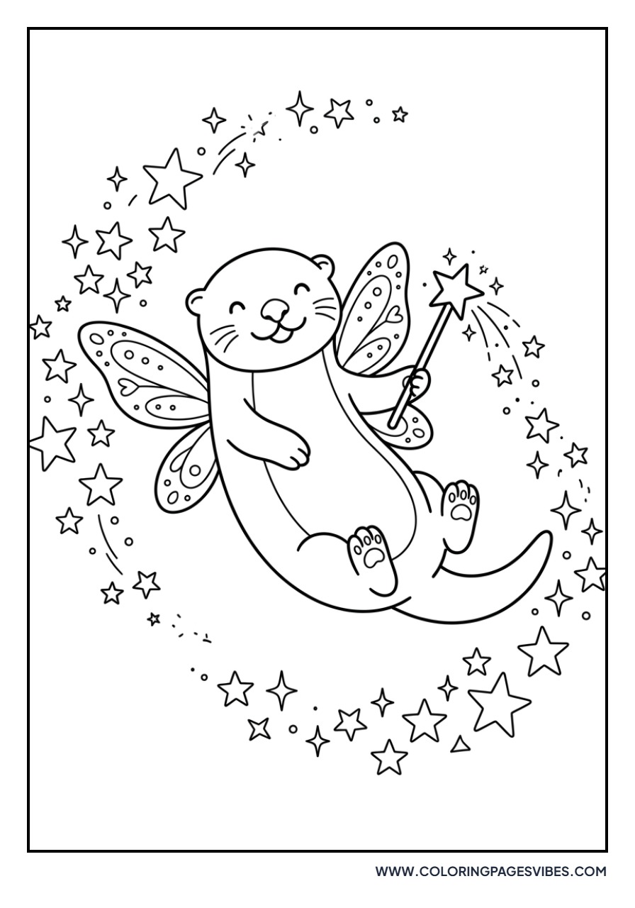 Otter with a Magic Wand