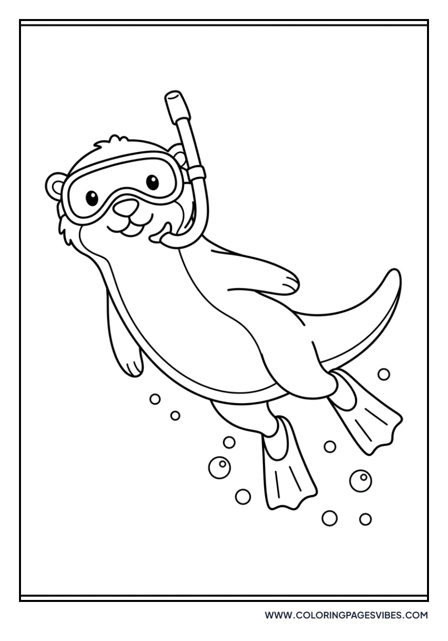 Otter with a Snorkel