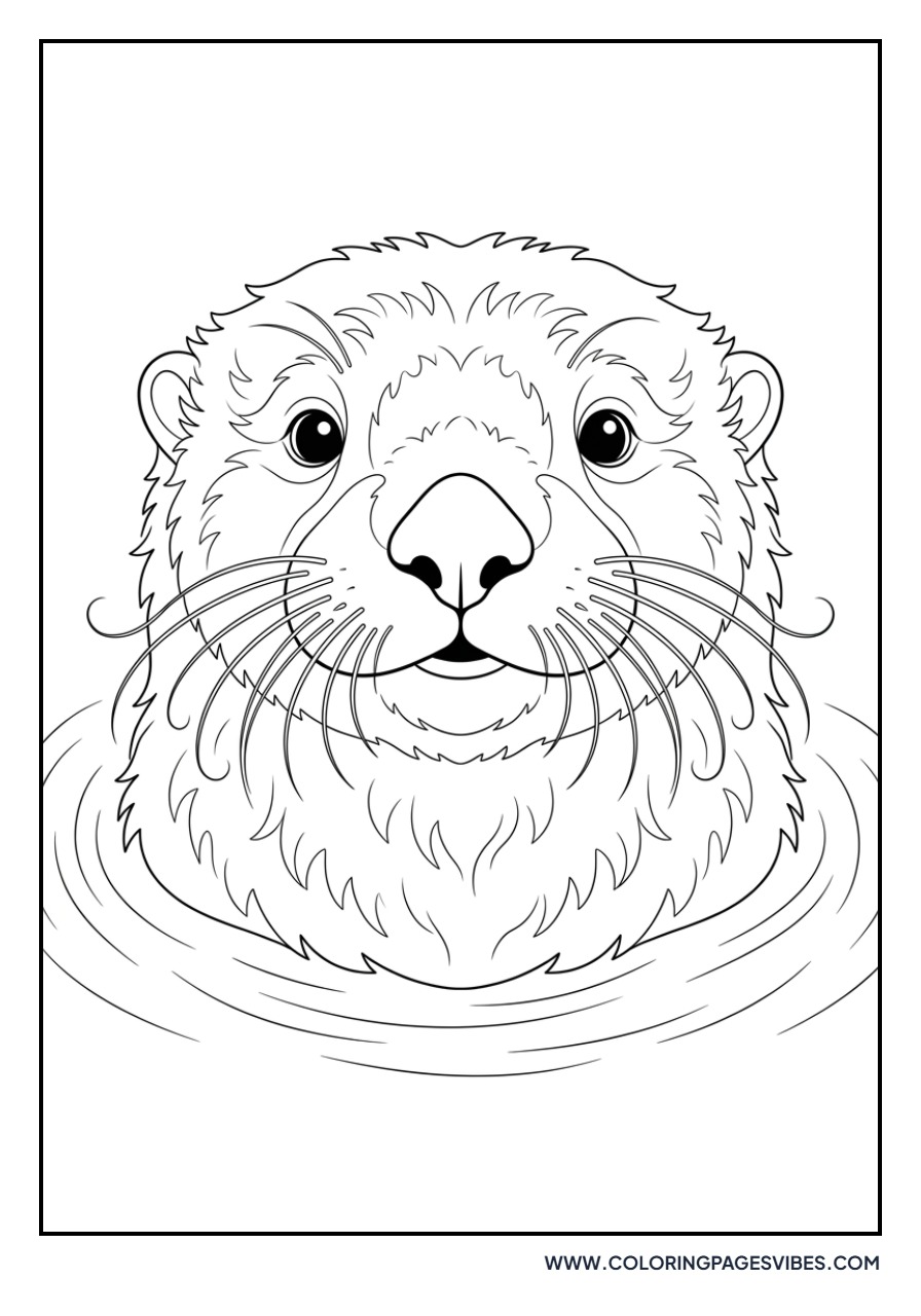 Realistic Sea Otter Profile