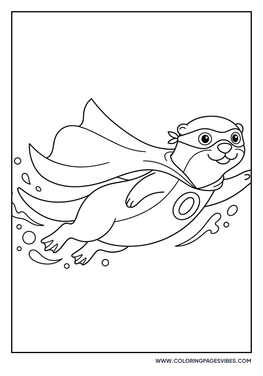 Superhero Otter