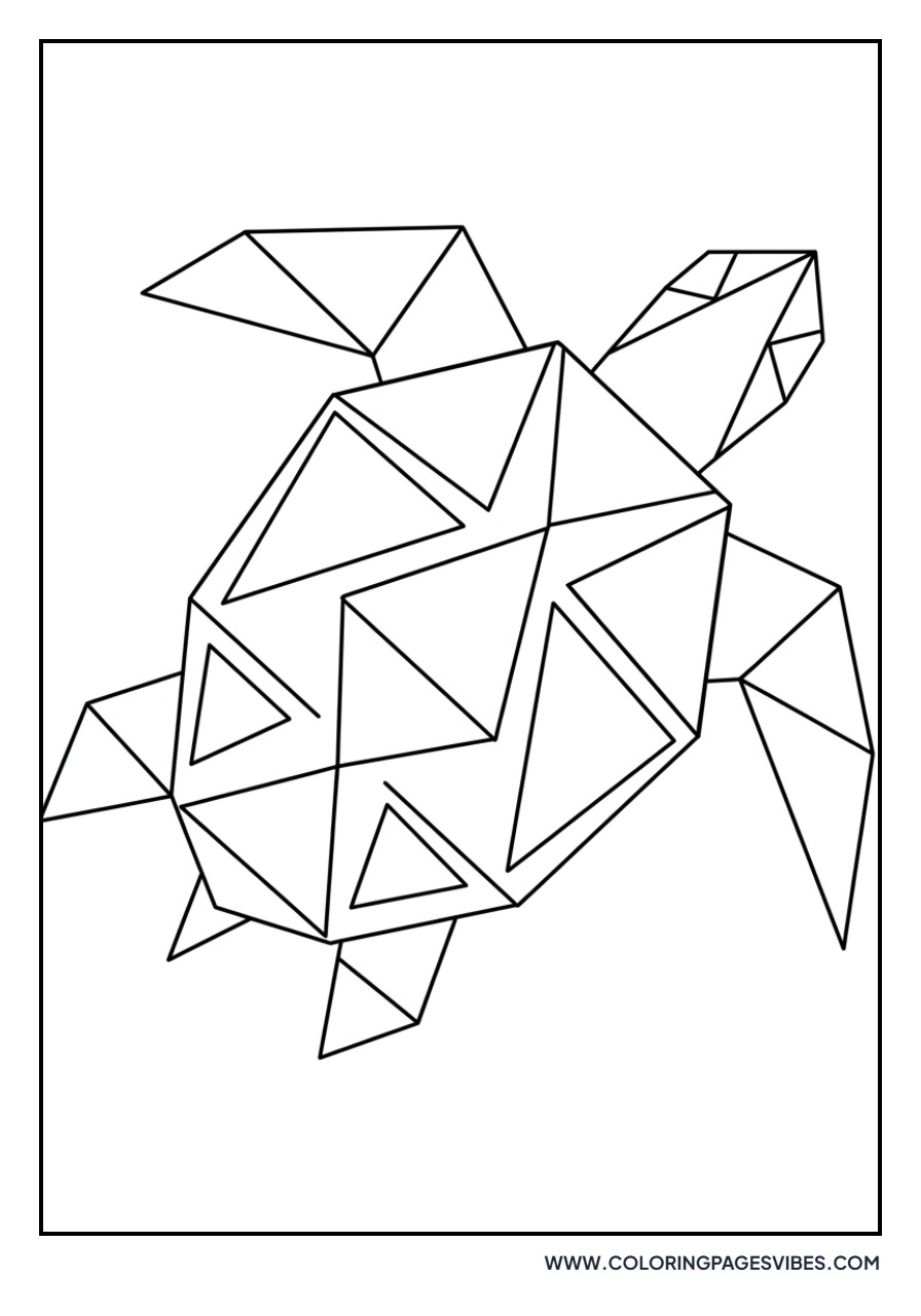 Geometric Sea Turtle