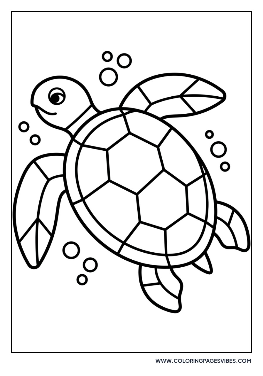 Stained Glass Sea Turtle