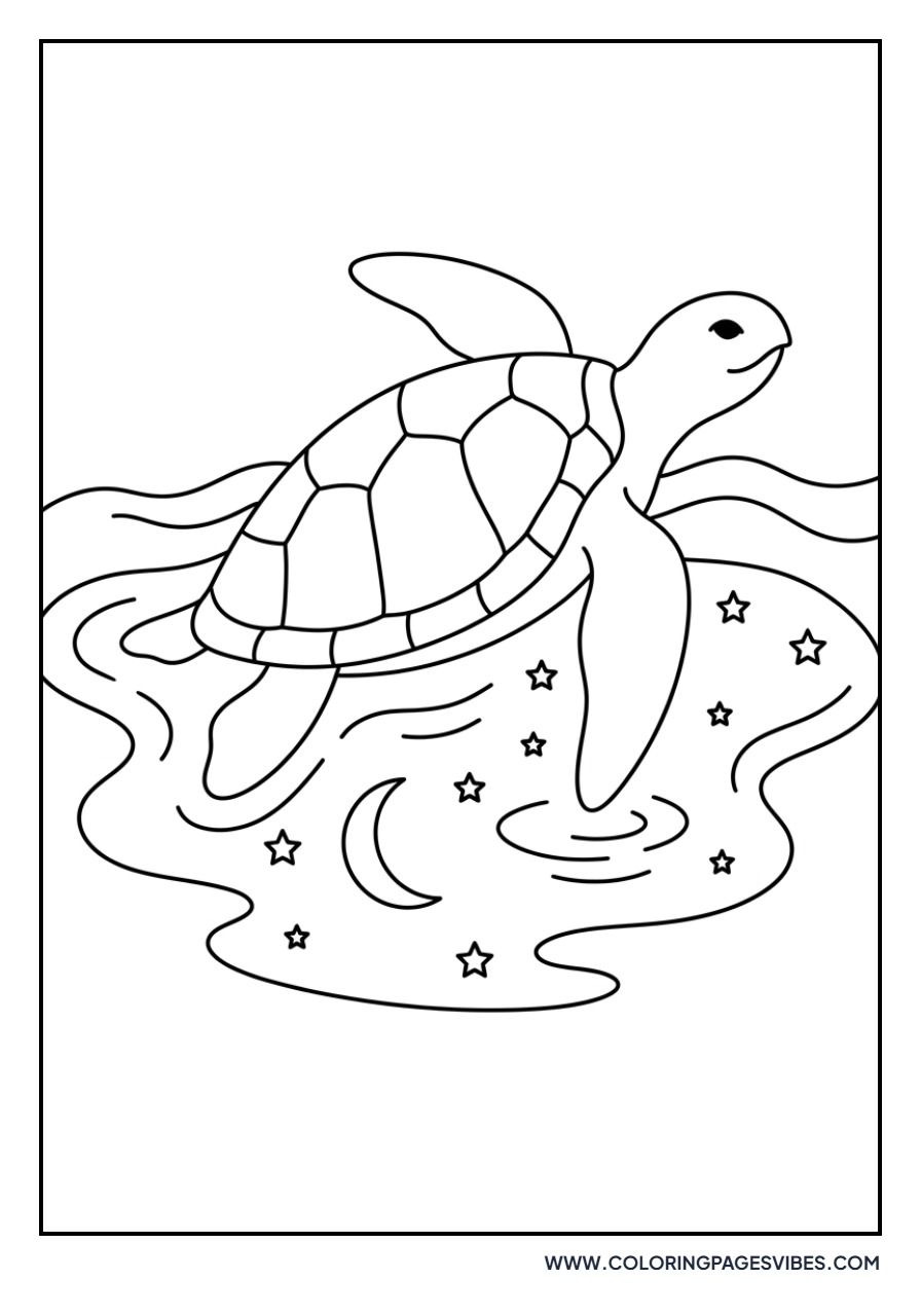 Starry Night Sea Turtle