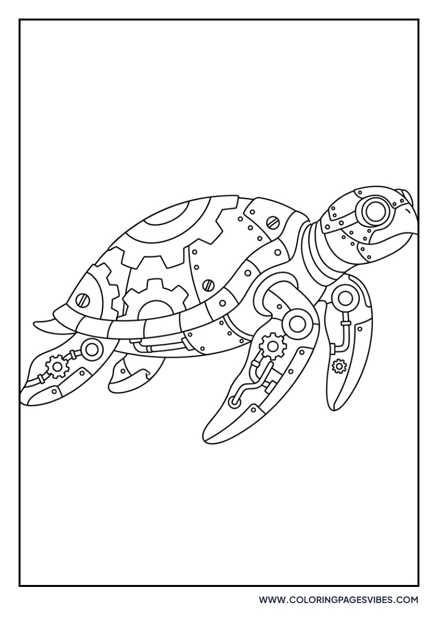 Steampunk Sea Turtle