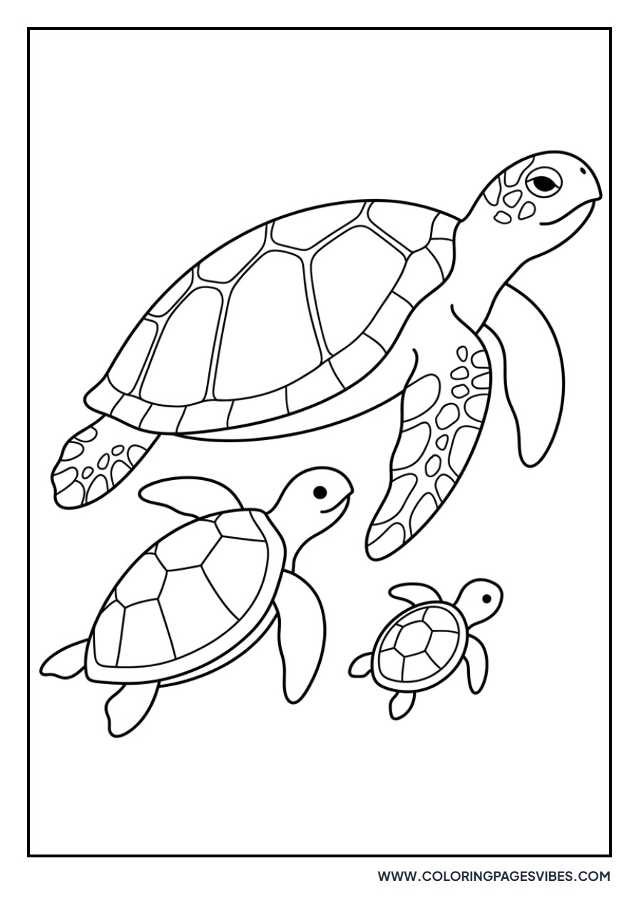 Turtle Family Portrait