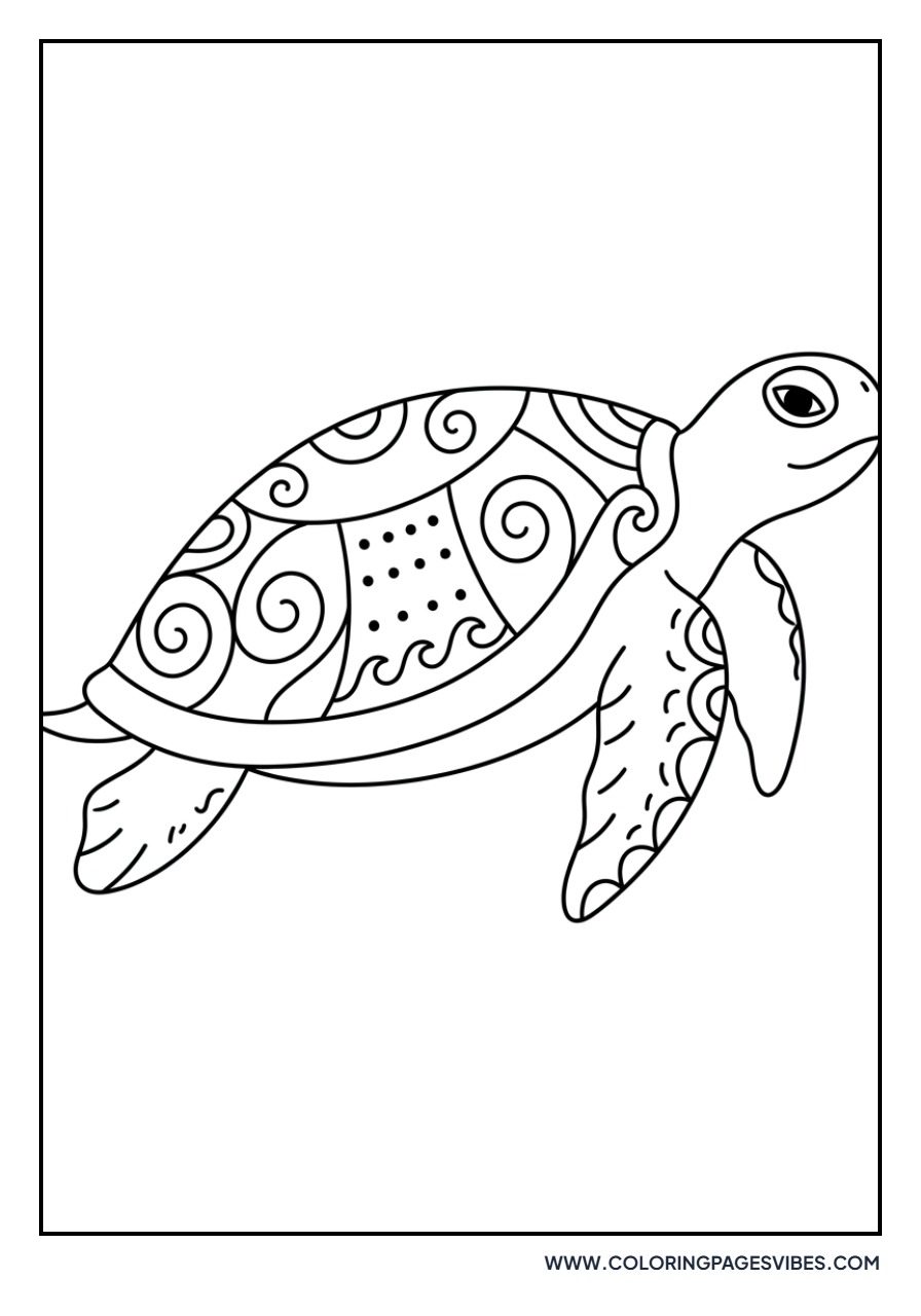 Zentangle Sea Turtle